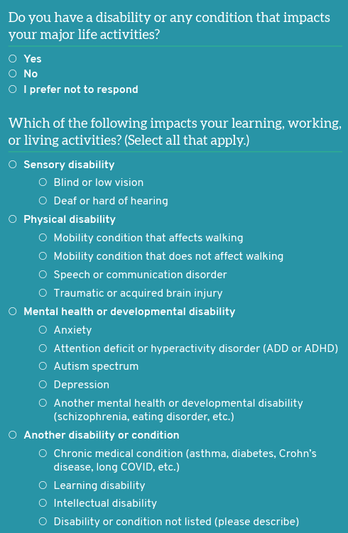 Disability question